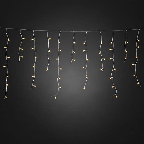 Konstsmide LED Eisregen Lichtervorhang, mit weißen Globes, 200 bernsteinfarbene Diode, 24V Außentrafo, transparentes Kabel - 3672-803, Bernstein Konstsmide LED Eisregen Lichtervorhang, mit weißen Globes, 200 bernsteinfarbene Diode, 24V Außentrafo, transparentes Kabel - 3672-803, Bernstein von Konstsmide