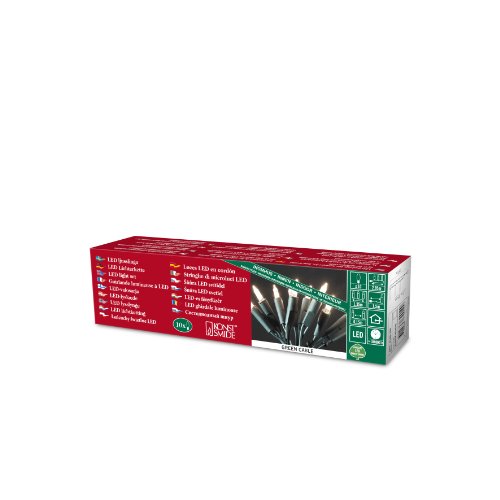 Konstsmide LED Minilichterkette, 10 warm weiße Dioden, 230V, Innen, grünes Kabel - 6300-100, Grün Konstsmide LED Minilichterkette, 10 warm weiße Dioden, 230V, Innen, grünes Kabel - 6300-100, Grün von Konstsmide