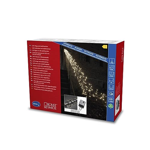 Konstsmide Micro LED Büschellichterkette Cluster, mit 8 Funktionen, Steuergerät und Memoryfunktion, 2016 warm weiße Dioden, 36V Außentrafo, schwarzes Kabel - 3866-100 Konstsmide Micro LED Büschellichterkette Cluster, mit 8 Funktionen, Steuergerät und Memoryfunktion, 2016 warm weiße Dioden, 36V Außentrafo, schwarzes Kabel - 3866-100 von Konstsmide