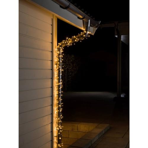 Konstsmide Micro LED Lichterkette, 80 bernsteinfarbene Dioden, 24V Außentrafo, schwarzes Kabel - 3611-800, Bernstein Konstsmide Micro LED Lichterkette, 80 bernsteinfarbene Dioden, 24V Außentrafo, schwarzes Kabel - 3611-800, Bernstein von Konstsmide