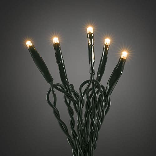 Konstsmide Micro LED Lichterkette, verschweißt, 35 bernsteinfarbene Dioden, 24V Innentrafo, dunkelgrünes Kabel - 6352-820, Bernstein Konstsmide Micro LED Lichterkette, verschweißt, 35 bernsteinfarbene Dioden, 24V Innentrafo, dunkelgrünes Kabel - 6352-820, Bernstein von Konstsmide