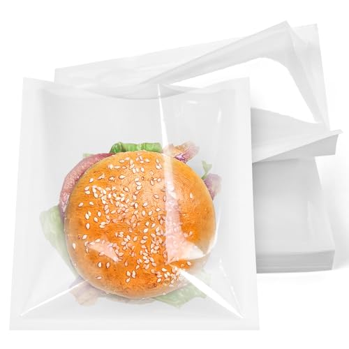 Koogel 100 Stück Papiertüten kleine-18x19cm Butterbrottüten, Kraftpapier Tüten Papiertüten Weiß, Geschenktüten aus Papier, Brottüten, Kleine Tüten für Süßigkeiten, Plätzchentüten Papier Koogel 100 Stück Papiertüten kleine-18x19cm Butterbrottüten, Kraftpapier Tüten Papiertüten Weiß, Geschenktüten aus Papier, Brottüten, Kleine Tüten für Süßigkeiten, Plätzchentüten Papier von Koogel