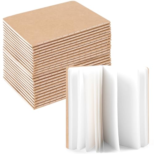 Koogel 24 Stück Klein Blanko Notizbücher, Notizbuch Journal Tagebuch Notizblöcke Schulhefte 13 x 9cm Notizbücher mit Kraftpapier-Einband Braun Koogel 24 Stück Klein Blanko Notizbücher, Notizbuch Journal Tagebuch Notizblöcke Schulhefte 13 x 9cm Notizbücher mit Kraftpapier-Einband Braun von Koogel