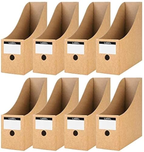 Koogel 8 Stück Zeitschriftenhalter, Zeitschriftenständer aus Karton mit Etiketten, A4-Aktenordner, Dokumentenfächer, für Schule, Büro, Schreibtisch, Aktenordner, Papier, Trennwand Koogel 8 Stück Zeitschriftenhalter, Zeitschriftenständer aus Karton mit Etiketten, A4-Aktenordner, Dokumentenfächer, für Schule, Büro, Schreibtisch, Aktenordner, Papier, Trennwand von Koogel