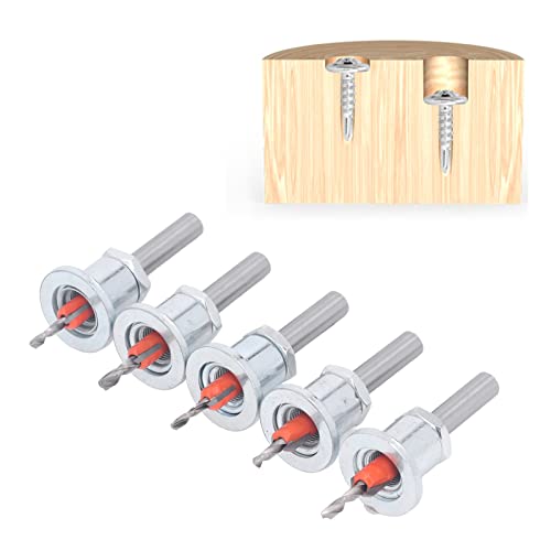 KooingTech Kegelsenker-Bohrer, Bohrtiefenanschlag mit Box, verstellbare Dübelschneider für Holz, 5 Stück KooingTech Kegelsenker-Bohrer, Bohrtiefenanschlag mit Box, verstellbare Dübelschneider für Holz, 5 Stück von KooingTech