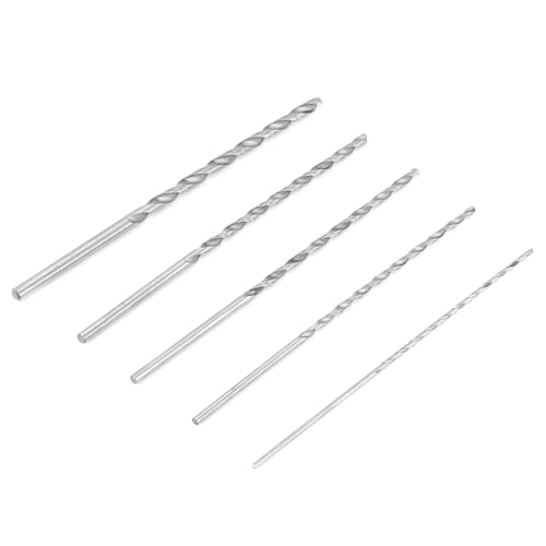 KooingTech Lange Holzbohrer, 150 mm lang, 2/3/3,5/4/5 mm Durchmesser, extra lange Bohrer für harten Stahl, Metall, Aluminium, Kunststoff KooingTech Lange Holzbohrer, 150 mm lang, 2/3/3,5/4/5 mm Durchmesser, extra lange Bohrer für harten Stahl, Metall, Aluminium, Kunststoff von KooingTech