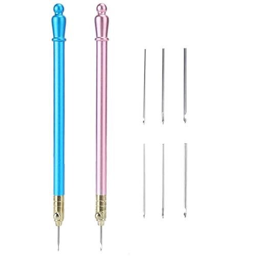 KooingTech Sticknadeln, Tambur-Haken, Edelstahlgriff, Häkelnadel-Set von KooingTech