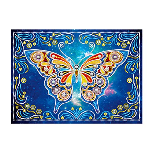 KookuLEE DIY 5D Luminous Diamond Painting Kits,Glow in the Dark Diamond Painting Fantasy Blue Butterfly Special Drill Diamond Art and Crafts for Office Home Wall Dec(30,5 x 40,6 cm) von KookuLEE