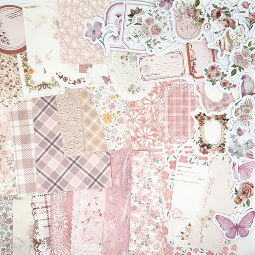 100 Stück Vintage-Blumen-Scrapbook-Papier, strukturiertes Papier, sortiert, Spezialpapier-Etiketten für Junk-Tagebuch, Tagebuch, Tagebuch, Verzierung, Zubehör, DIY Handwerk 100 Stück Vintage-Blumen-Scrapbook-Papier, strukturiertes Papier, sortiert, Spezialpapier-Etiketten für Junk-Tagebuch, Tagebuch, Tagebuch, Verzierung, Zubehör, DIY Handwerk von Koolemon