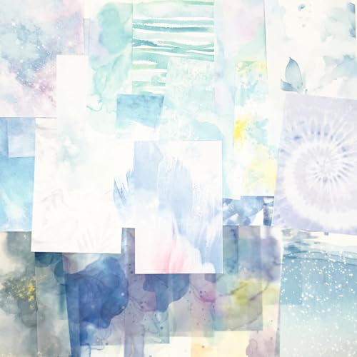 50 Blatt Bastelpapier, Scrapbooking-Papier, dekoratives Papier, Aquarell-Stile, Papiere für Junk-Tagebuch, Tagebuch, Tagebuch, Verzierung, Zubehör, DIY Handwerk 50 Blatt Bastelpapier, Scrapbooking-Papier, dekoratives Papier, Aquarell-Stile, Papiere für Junk-Tagebuch, Tagebuch, Tagebuch, Verzierung, Zubehör, DIY Handwerk von Koolemon
