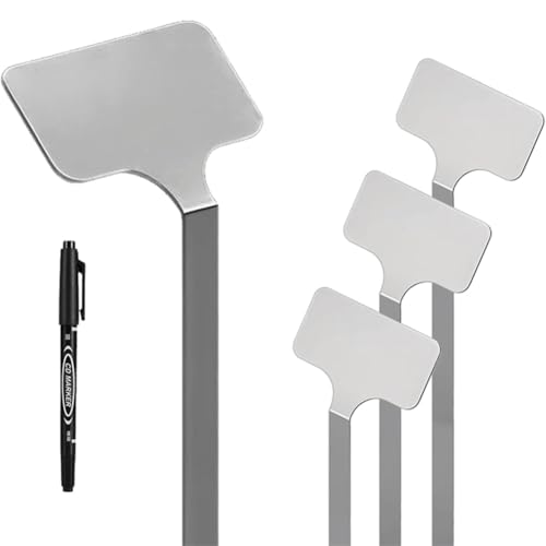 Koolenry 10pcs Edelstahl T-Typ Plantshhrub Kindergarten Schreibbare Etiketten Topf Name Tags für Gartenarbeit Koolenry 10pcs Edelstahl T-Typ Plantshhrub Kindergarten Schreibbare Etiketten Topf Name Tags für Gartenarbeit von Koolenry