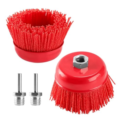 Koolenry 4 Nylonfilamentpinsel 1/4 "Arbor Max. 8500 Min für Variable Geschwindigkeitswinkelschleife, Politur zum Entfernen Von Rost/Korrosion/Farbe Koolenry 4 Nylonfilamentpinsel 1/4 "Arbor Max. 8500 Min für Variable Geschwindigkeitswinkelschleife, Politur zum Entfernen Von Rost/Korrosion/Farbe von Koolenry