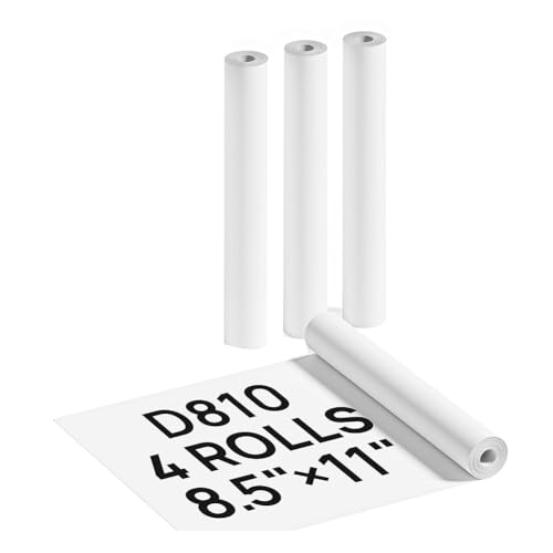 Koolenry 4er Pack Thermaldruckerpapier A4-Druckpapier Schnelltrocknend für Tragbaren Drucker Koolenry 4er Pack Thermaldruckerpapier A4-Druckpapier Schnelltrocknend für Tragbaren Drucker von Koolenry