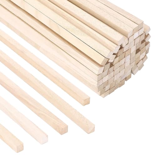 Koolenry 70 Stück 1,27 X 30,5 cm Balsaholzstäbe, Quadratische Holzdübelstangen, Unbehandelte Balsaholzstreifen, Holzstäbe zum Basteln Koolenry 70 Stück 1,27 X 30,5 cm Balsaholzstäbe, Quadratische Holzdübelstangen, Unbehandelte Balsaholzstreifen, Holzstäbe zum Basteln von Koolenry