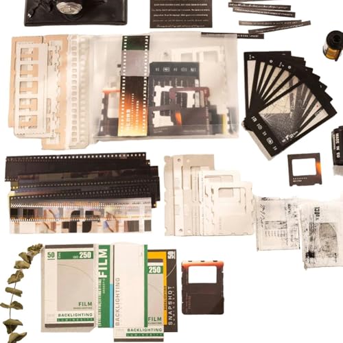 Koolenry 94-Teiliges Scrapbooking-Set mit Vintage-Fotomotiven, Film-Scrapbook-Set für Filmaufkleber und Journaling-Zubehör Koolenry 94-Teiliges Scrapbooking-Set mit Vintage-Fotomotiven, Film-Scrapbook-Set für Filmaufkleber und Journaling-Zubehör von Koolenry