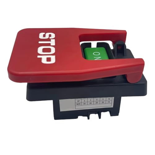 Koolenry Dual -Spannungs -Paddelschalter 110 V/220 V Notfallschalter für Sägewerke Schneidmaschine Koolenry Dual -Spannungs -Paddelschalter 110 V/220 V Notfallschalter für Sägewerke Schneidmaschine von Koolenry