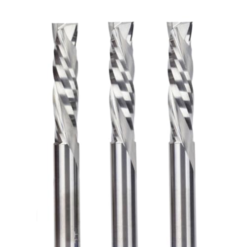 Koolenry Solid Carbid Up & Down Fren Cutter Carbid Bit 2 Flötenkompressionsende für Melamin -Doppelfurnier und Hartes Koolenry Solid Carbid Up & Down Fren Cutter Carbid Bit 2 Flötenkompressionsende für Melamin -Doppelfurnier und Hartes von Koolenry