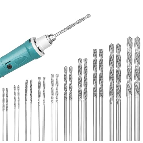 Koolenry Twist Tipp für Steinbohrer, 20 PCs Diamond -Bohrer -Teile für Glas, Hochleistungen für Schmuckbohrungen Koolenry Twist Tipp für Steinbohrer, 20 PCs Diamond -Bohrer -Teile für Glas, Hochleistungen für Schmuckbohrungen von Koolenry