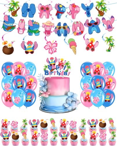 Cartoon Alien Geburtstag Party Dekorationen - Banner, hängende Wirbel, Luftballons, Kuchen / Cupcake Topper, Blau Alien Hund und Engel Party Dekorationen Cartoon Alien Geburtstag Party Dekorationen - Banner, hängende Wirbel, Luftballons, Kuchen / Cupcake Topper, Blau Alien Hund und Engel Party Dekorationen von Koongso