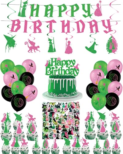 Rosa und Grün Hexe Party Dekorationen Banner Aufkleber Hängende Wirbel Luftballons Kuchen Cupcake Topper Hexe & Prinzessin Geburtstag Dekorationen Party Supplies Rosa und Grün Hexe Party Dekorationen Banner Aufkleber Hängende Wirbel Luftballons Kuchen Cupcake Topper Hexe & Prinzessin Geburtstag Dekorationen Party Supplies von Koongso