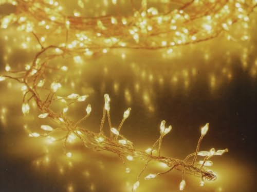 Koopman International b.v. Cluster Light Chain, 100 LED Fairy Lights, Christmas Garland, Winter Lights, white von Koopman International b.v.