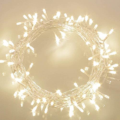 Koopower 36ft 100 LED String Light with Automatic Timer for Indoor Outdoor Christmas Tree Wedding Party Bedroom Wall Decoration (IP65 Waterproof,8 Modes, 120 Hours of Lighting) von Koopower
