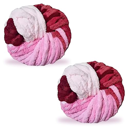 Grobes Deckengarn, weiche milchweiße Wolle, 2 cm dick zum Häkeln und Stricken, ideal für Decken, Katzenbetten, Kissen, Teppiche, 2 Stück Grobes Deckengarn, weiche milchweiße Wolle, 2 cm dick zum Häkeln und Stricken, ideal für Decken, Katzenbetten, Kissen, Teppiche, 2 Stück von Koorium