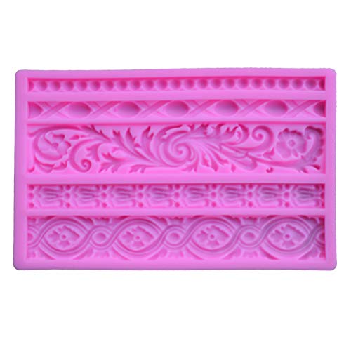 DIY 3D Sculpted Flower Barock Scroll Silikonform Fondantform Cupcake Kuchen Dekoration Werkzeug Backen Schokolade Gumpaste Fondant Krempe Form DIY 3D Sculpted Flower Barock Scroll Silikonform Fondantform Cupcake Kuchen Dekoration Werkzeug Backen Schokolade Gumpaste Fondant Krempe Form von Koowaa