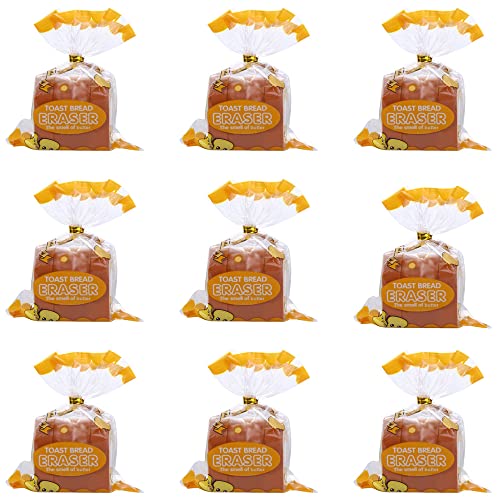 36 Stück Toastbrot-Radiergummis, Miniatur-Radiergummi, Lebensmittelform, Schreiben, Zeichnen, Radiergummi für Studenten, Belohnung, Spielpreise, Schule, Bürobedarf von Kopida