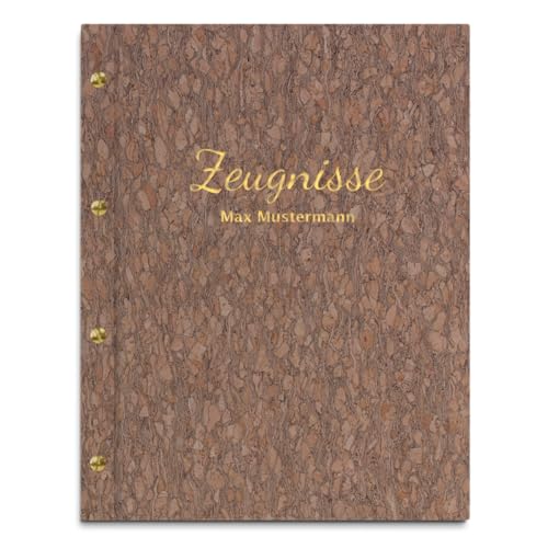 Handgefertigte Zeugnismappe mit eigenem Namen personalisieren – Gescheckte Mappe im Korkeinband mit 12 Sichthüllen – Für Zeugnisse und Urkunden Handgefertigte Zeugnismappe mit eigenem Namen personalisieren – Gescheckte Mappe im Korkeinband mit 12 Sichthüllen – Für Zeugnisse und Urkunden von Kopierladen Karnath GmbH