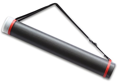 Kopierladen Karnath GmbH Zeichenrolle, Posterrolle Ø 8,5 cm, Transportrolle für Pläne, Plakate, Flipchart, 60-100 cm ausziehbar, DIN A2 – DIN A0 und größer, Schultergurt, stabiler Köcher Kopierladen Karnath GmbH Zeichenrolle, Posterrolle Ø 8,5 cm, Transportrolle für Pläne, Plakate, Flipchart, 60-100 cm ausziehbar, DIN A2 – DIN A0 und größer, Schultergurt, stabiler Köcher von Kopierladen Karnath GmbH