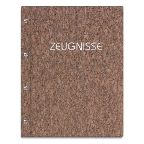 Zeugnismappe im gescheckten Korkeinband mit Prägedruck in verschiedenen Farben – handgefertigte Mappe inkl. 12 Sichthüllen Zeugnismappe im gescheckten Korkeinband mit Prägedruck in verschiedenen Farben – handgefertigte Mappe inkl. 12 Sichthüllen von Kopierladen Karnath GmbH