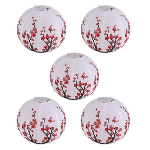 Kopinma Papier Lmpions Außen Papierlaternen Gartenparty Deko, Rot Windlicht Kirschblüte Papierlampe Orientalische Laterne Papier Lampenschirm für Hochzeit, Geburtstag, Valentinstag Muttertag Kopinma Papier Lmpions Außen Papierlaternen Gartenparty Deko, Rot Windlicht Kirschblüte Papierlampe Orientalische Laterne Papier Lampenschirm für Hochzeit, Geburtstag, Valentinstag Muttertag von Kopinma