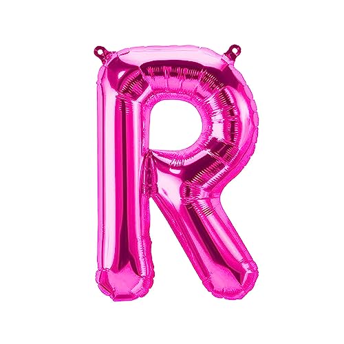 Folienballons Buchstaben Pink - 40/80/100 cm für Geburtstag Hochzeit Party Dekoration Happy Birthday JGA Geschenk Luftballon Abschluss Riesenballon ABI groß XXL klein mini Rosa Mädchen (40 cm - R) von Kopper-24