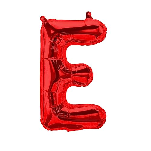 Folienballons Buchstaben Rot - 40/80/100 cm für Geburtstag Hochzeit Party Dekoration Happy Birthday JGA Geschenk Luftballon Abschluss Riesenballon ABI groß XXL klein Black Jungen (40 cm - E) von Kopper-24