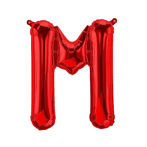 Folienballons Buchstaben Rot - 40/80/100 cm für Geburtstag Hochzeit Party Dekoration Happy Birthday JGA Geschenk Luftballon Abschluss Riesenballon ABI groß XXL klein Black Jungen (80 cm - M) von Kopper-24