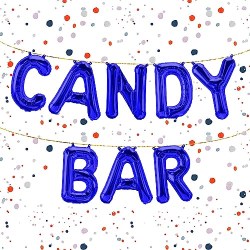 Kopper-24 Folienballon-Set Candy Bar in Blau, 40 cm - Perfekte Deko für süße Buffets, Hochzeiten & Geburtstage - Lade Deine Gäste zum Naschen EIN Kopper-24 Folienballon-Set Candy Bar in Blau, 40 cm - Perfekte Deko für süße Buffets, Hochzeiten & Geburtstage - Lade Deine Gäste zum Naschen EIN von Kopper-24