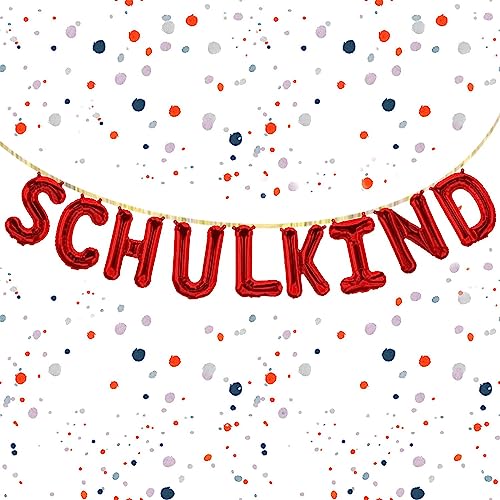 Kopper-24 Folienballon-Set Schulkind in Rot, 40 cm - Feiere den Schulanfang mit Einer glänzenden Dekoration - Perfekt für Einschulungsfeiern & Schulpartys Kopper-24 Folienballon-Set Schulkind in Rot, 40 cm - Feiere den Schulanfang mit Einer glänzenden Dekoration - Perfekt für Einschulungsfeiern & Schulpartys von Kopper-24