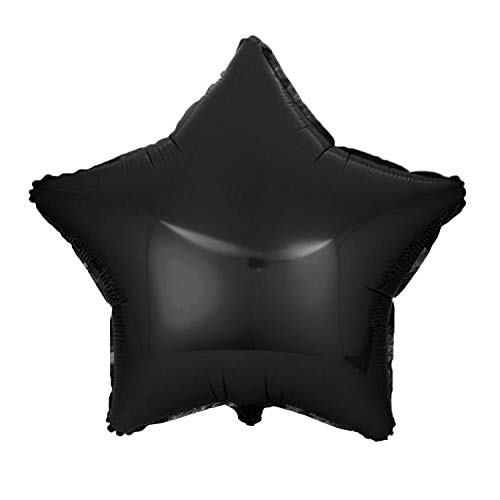 Kopper-24 Folienballon Stern 45 cm Luftballon Hochzeit Helium Ballon 18 Zoll Heliumballon Star Sternenballon XL Geburtsatag Party Deko Dekoration bunt JGA Folie Sterneschwarz Kopper-24 Folienballon Stern 45 cm Luftballon Hochzeit Helium Ballon 18 Zoll Heliumballon Star Sternenballon XL Geburtsatag Party Deko Dekoration bunt JGA Folie Sterneschwarz von Kopper-24