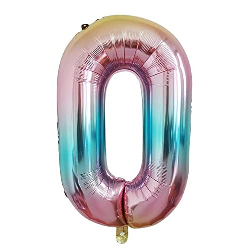 Kopper-24 Folienballon Zahl 0, ca. 80 cm, Regenbogenfarben - Luftballon XXL Nummer Riesen Ballon Zahlenballon Mädchen Junge Deko Riesenzahl Party Hochzeit Kindergeburtstag zum Geburtstag Kopper-24 Folienballon Zahl 0, ca. 80 cm, Regenbogenfarben - Luftballon XXL Nummer Riesen Ballon Zahlenballon Mädchen Junge Deko Riesenzahl Party Hochzeit Kindergeburtstag zum Geburtstag von Kopper-24