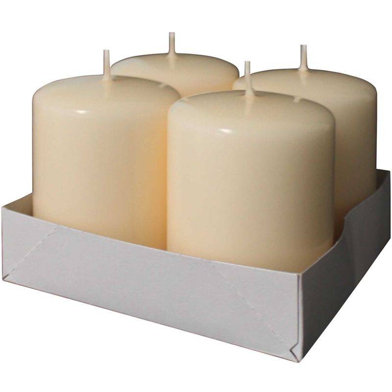 Stumpen-Kerzen 8x6cm 4 Stück von Kopschitz