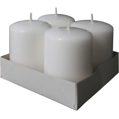 Stumpen-Kerzen 8x6cm 4 Stück von Kopschitz