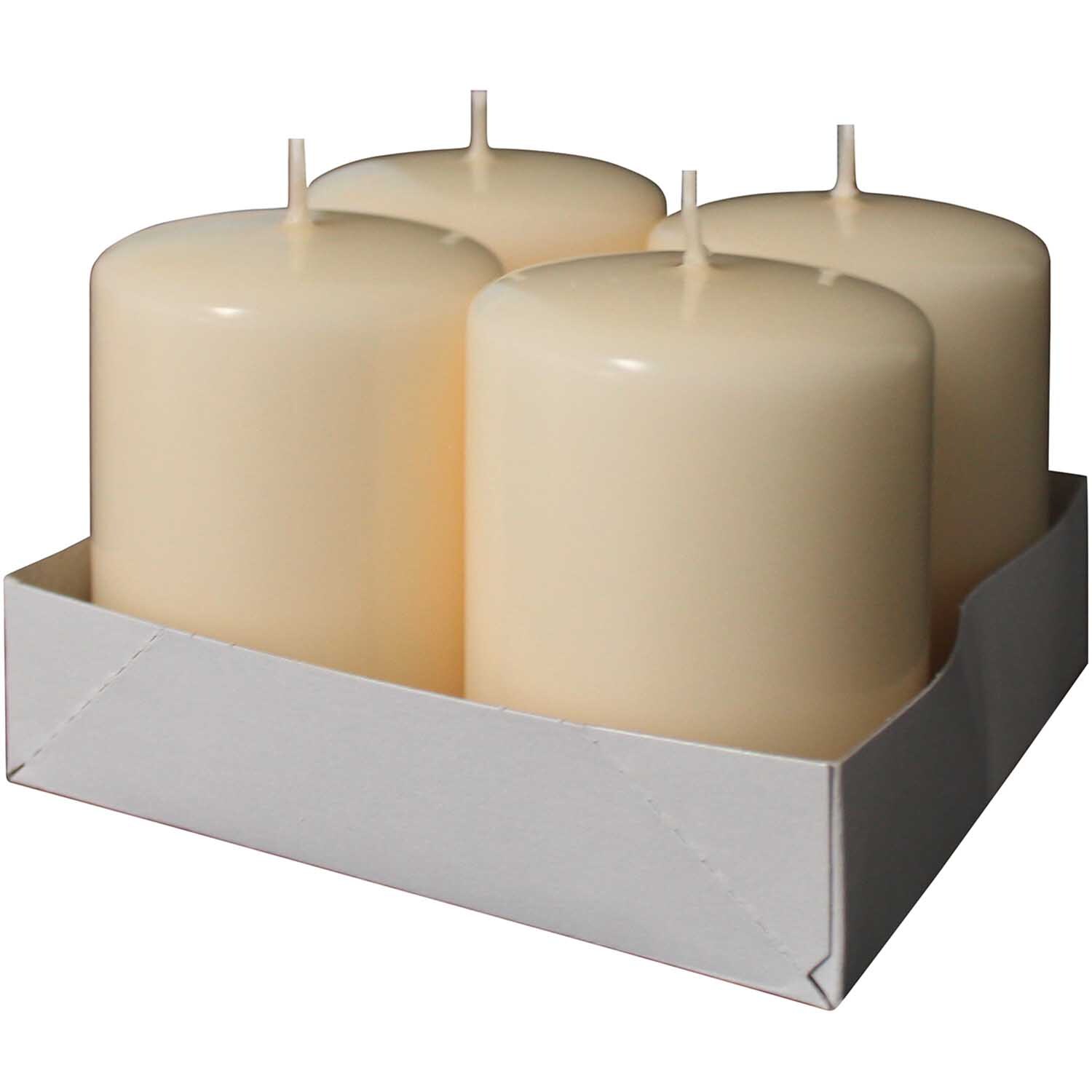Stumpenkerzen 8x6cm 4 Stück Stumpenkerzen 8x6cm 4 Stück von Kopschitz
