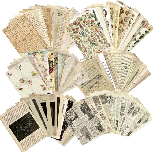 180 Blatt Scrapbook-Papier, Vintage-Stil, DIY-Scrapbook, Papier, Journaling, Scrapbooking, Zubehör, Bastelsets, für Planer, Bullet Junk, Tagebuch, Zubehör, Vintage-Raumdekoration, ästhetisch, 20 x 14 180 Blatt Scrapbook-Papier, Vintage-Stil, DIY-Scrapbook, Papier, Journaling, Scrapbooking, Zubehör, Bastelsets, für Planer, Bullet Junk, Tagebuch, Zubehör, Vintage-Raumdekoration, ästhetisch, 20 x 14 von Koqye