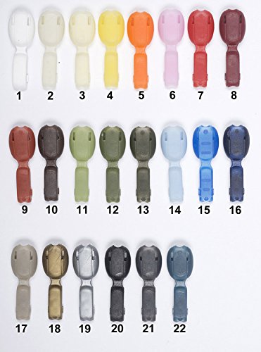 15 Stück Kordelenden für 5 mm Kordel / #16 / Farbe: 02 von Kordelenden / Kordelende