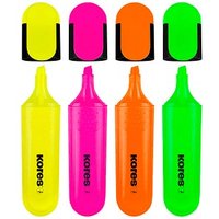 Kores® Brightliner Textmarker farbsortiert, 4 St. von Kores®