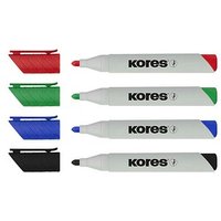 Kores® ECO XW1 Whiteboard-Marker-Set farbsortiert 3,0 mm, 4 Set von Kores®