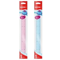 Kores® Lineal 30,0 cm, pink, blau von Kores®