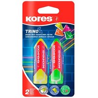 Kores® Radiergummis für Bleistifte Triangularer farbsortiert, 2 St. von Kores®