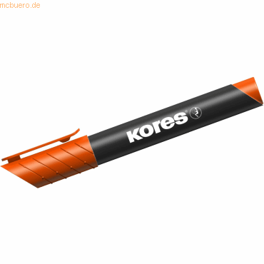 12 x Kores Permanentmarker XP2 3-5mm Keilspitze orange von Kores
